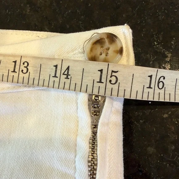 Anthropologie Pilcro & the Letterpress White High Rise Denim Legging Jeans W-28 - Picture 9 of 13